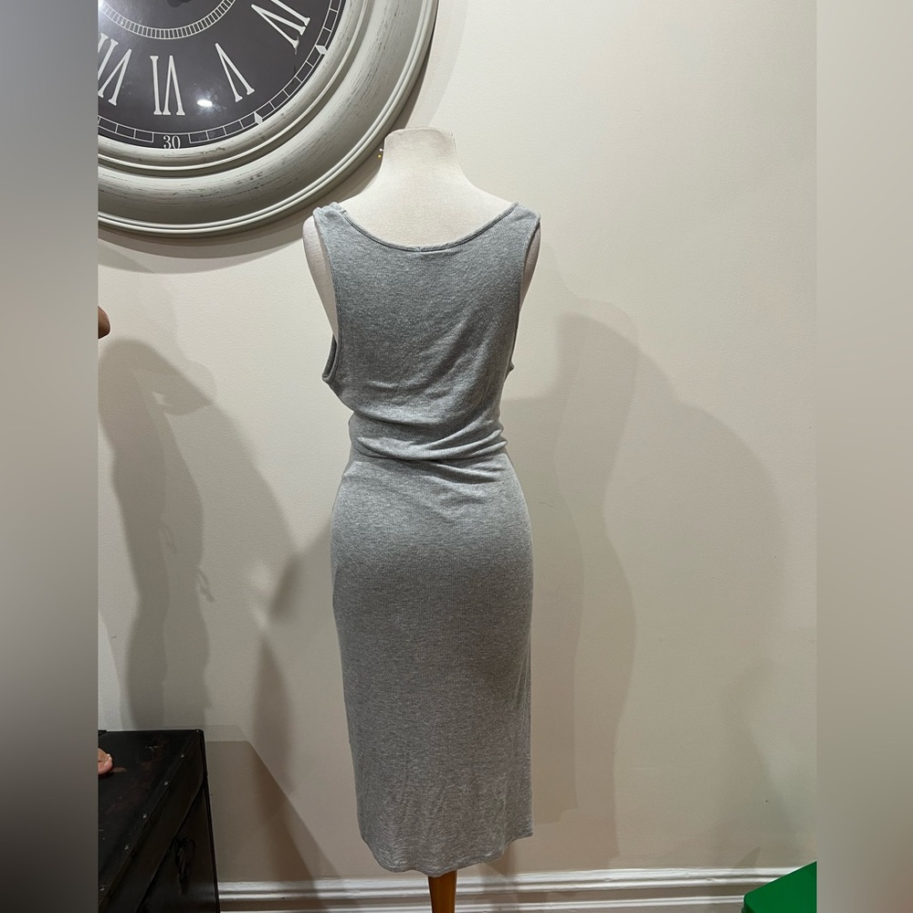Splendid size large gray ruched maternity dress - Picture 5 of 6